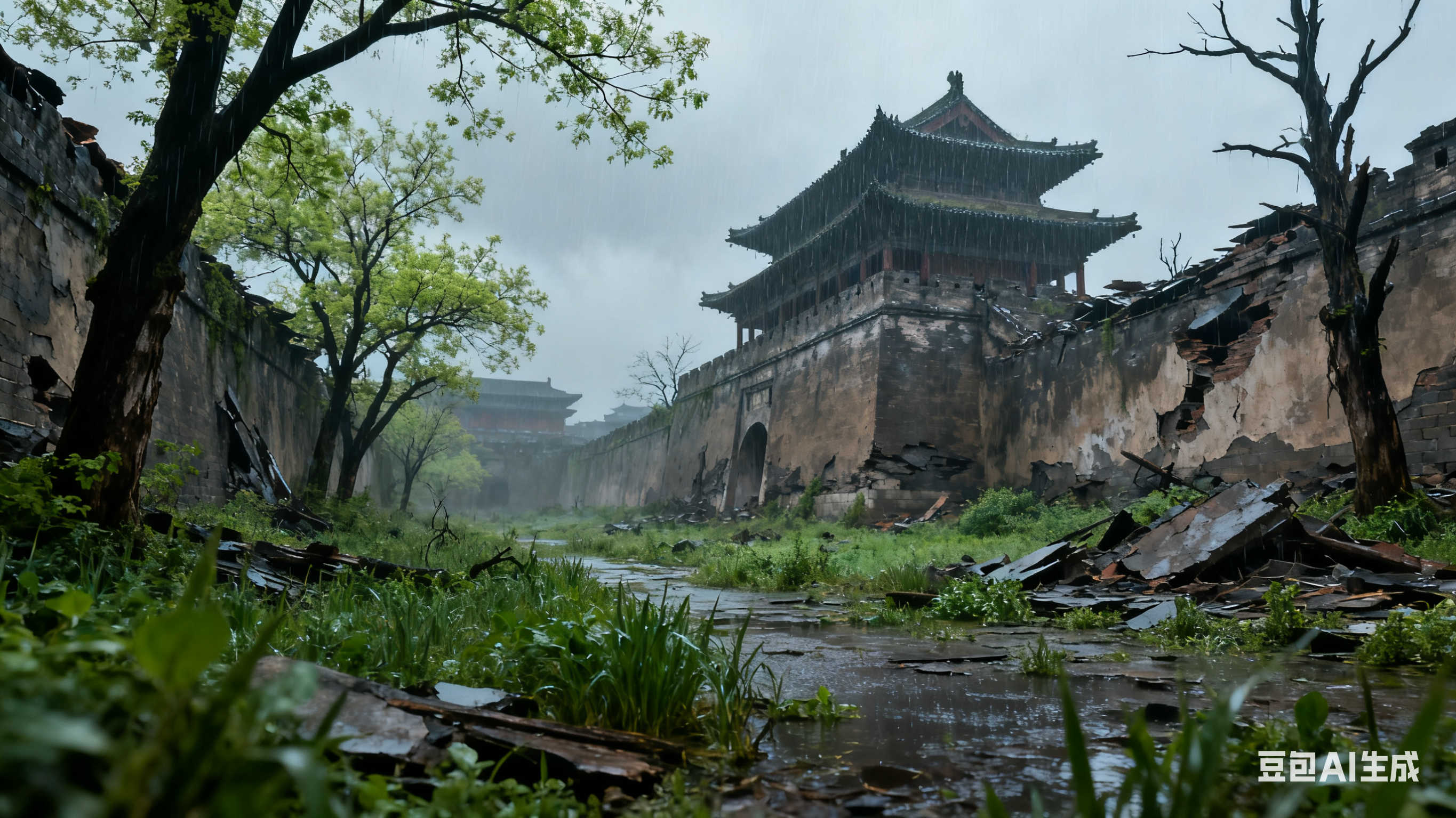 国破山河在，城春草木深